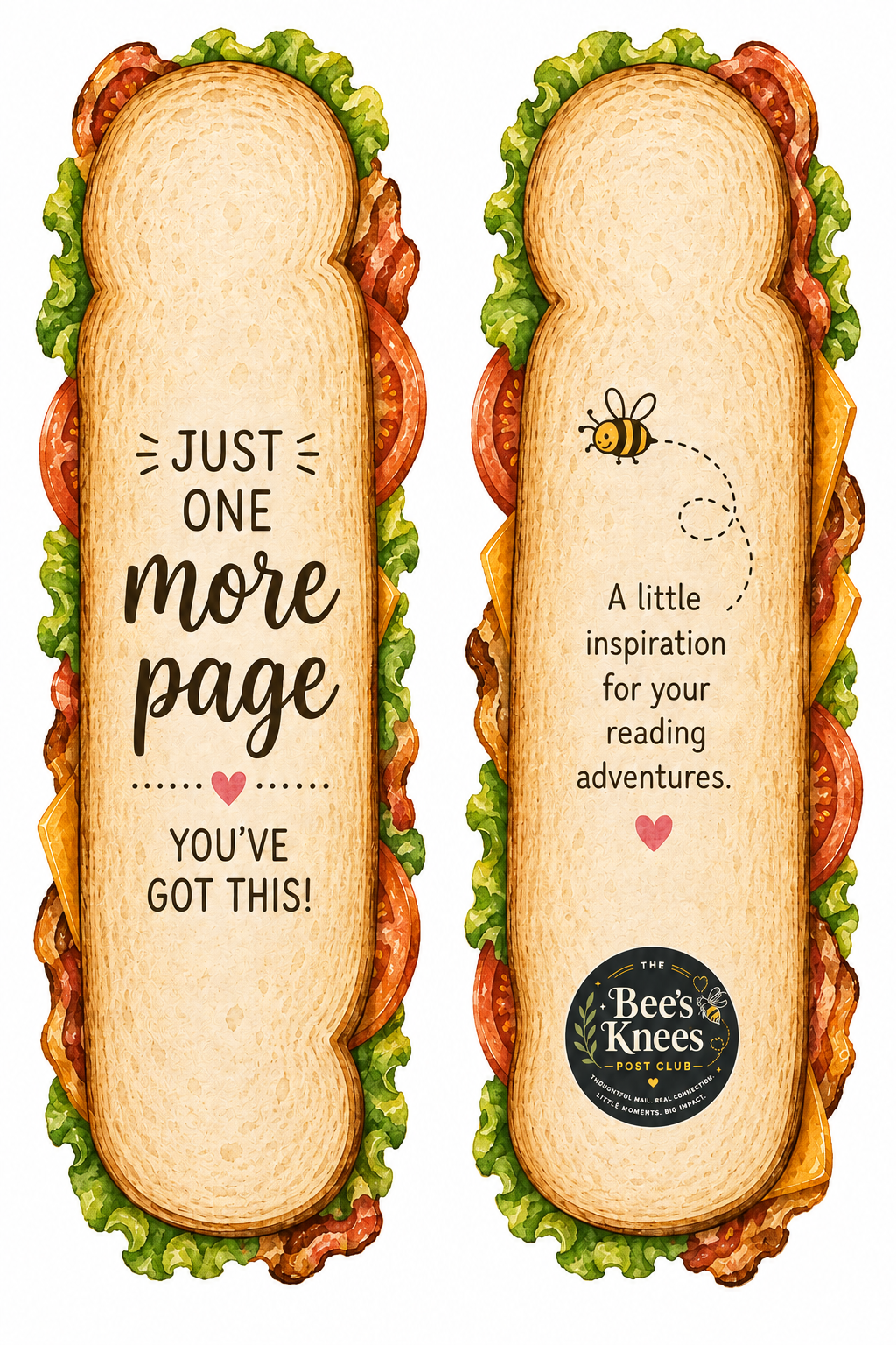 August Snail Mail Theme - All you need is love and a tasty sandwich
