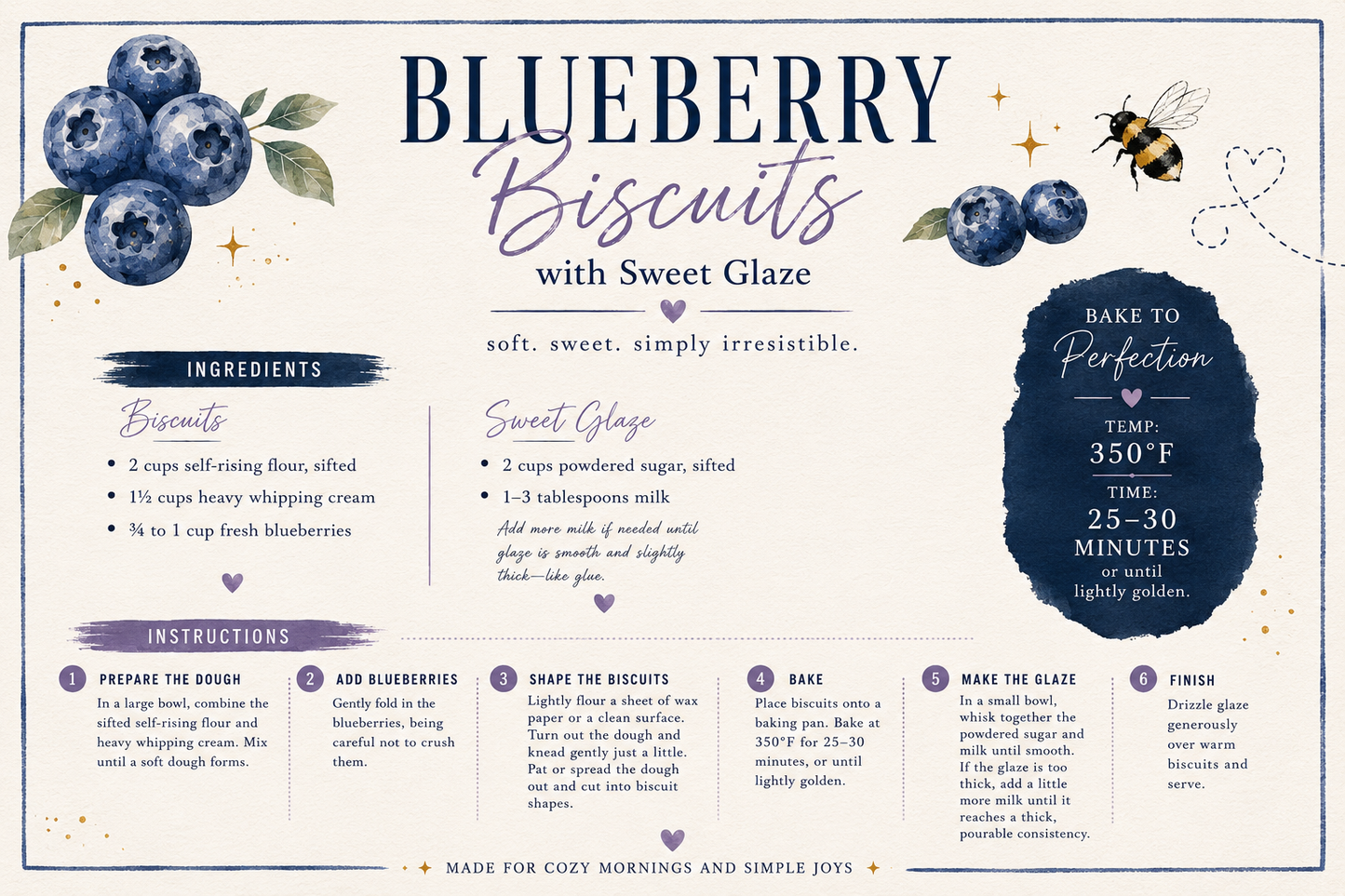 June Snail Mail Theme - Blueberries